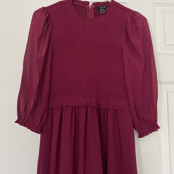 Forever 21 Maroon dress. - Picture 4 of 5
